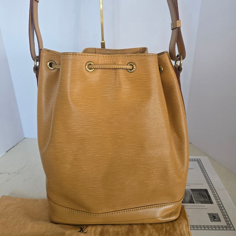 Women's Louis Vuitton Sable Tan Epi Leather Noe Shoulder Bag w/ COA & Dustbag - Picture 2 of 16